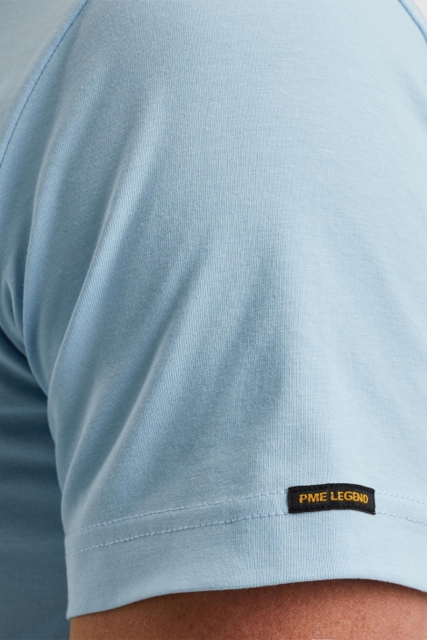 PME legend blauwe heren t-shirt | Close up