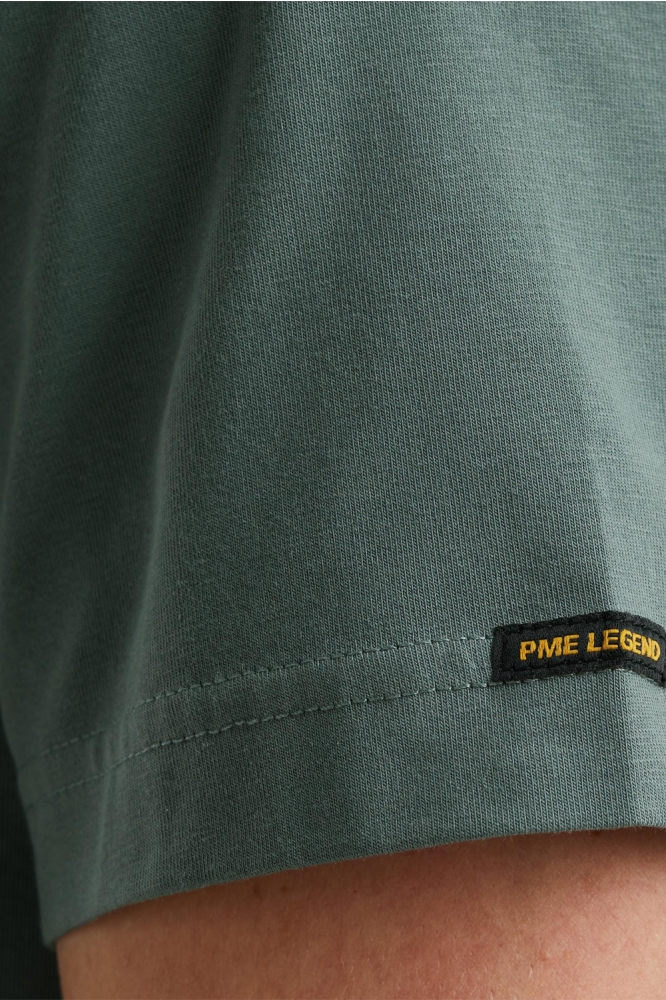 PME legend groene heren t-shirt | Close up