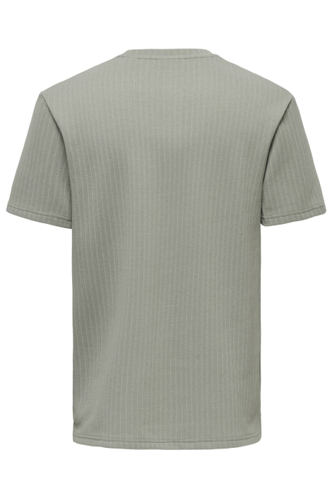 Only & Sons groene heren t-shirt | Achteraanzicht