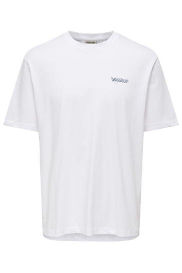 Only & Sons ONSFRED DU MARTIN RLX SS TEE 22037484 BRIGHT WHITE