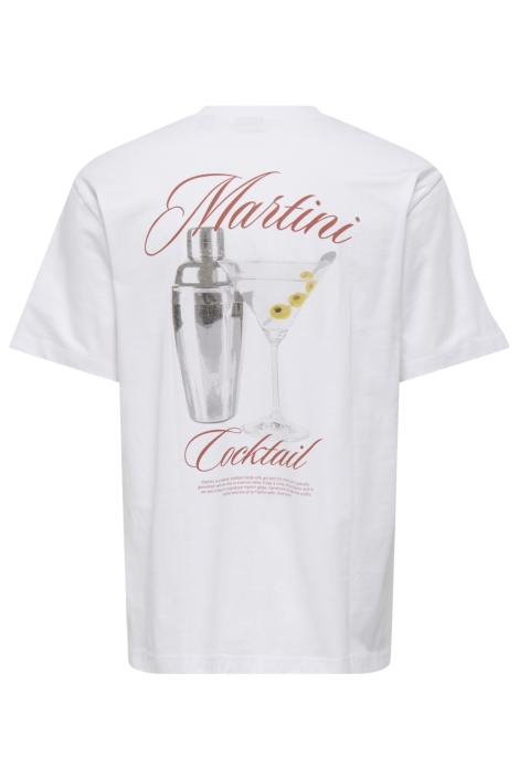 Only & Sons witte heren t-shirt | 