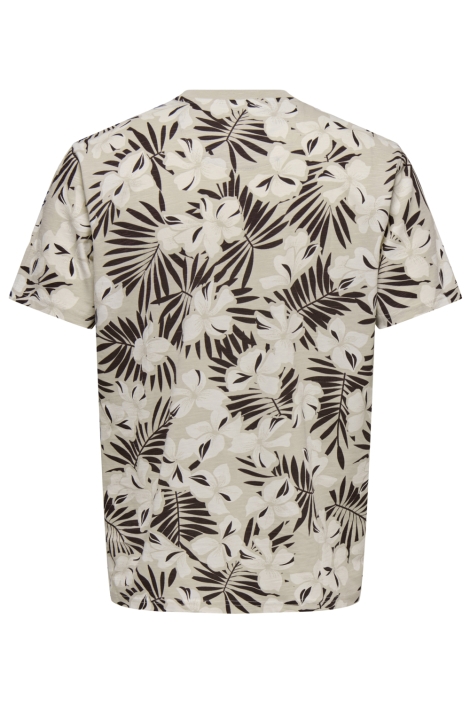 Only & Sons beige heren t-shirt | 