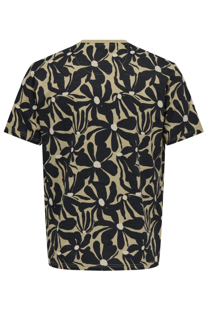 Only & Sons zwarte heren t-shirt | Achteraanzicht