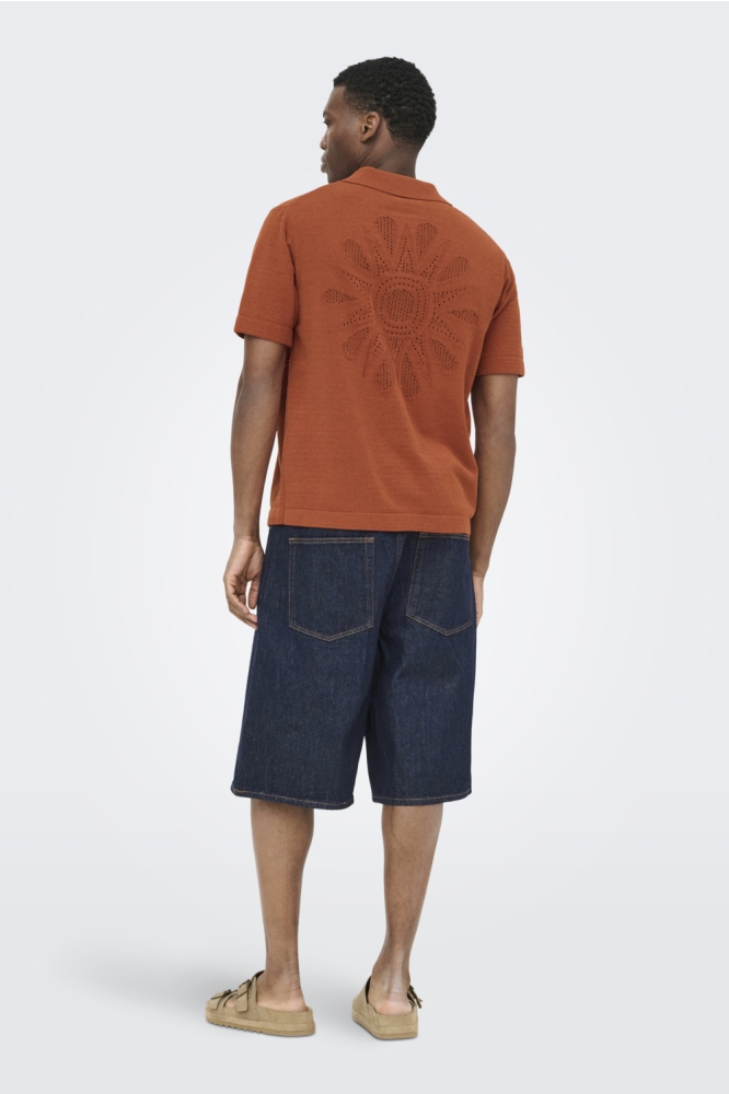 Only & Sons bruine heren vest | Model