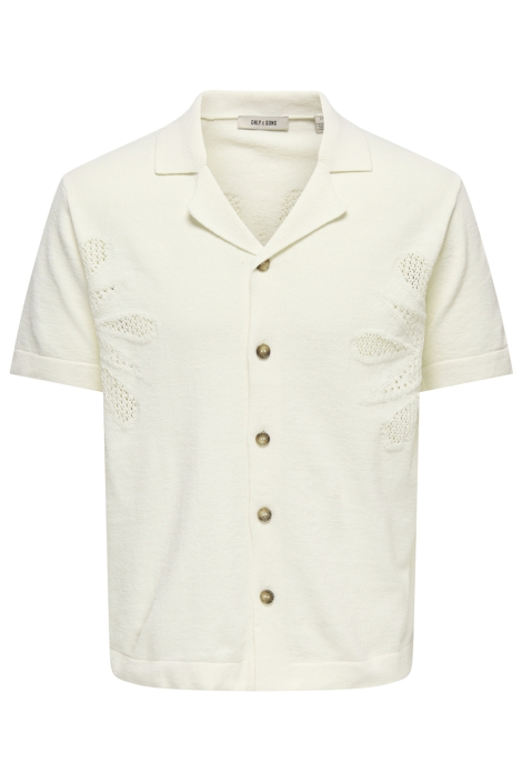 Only & Sons witte heren overhemd | Vooraanzicht