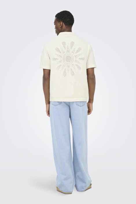 Only & Sons witte heren overhemd | Model