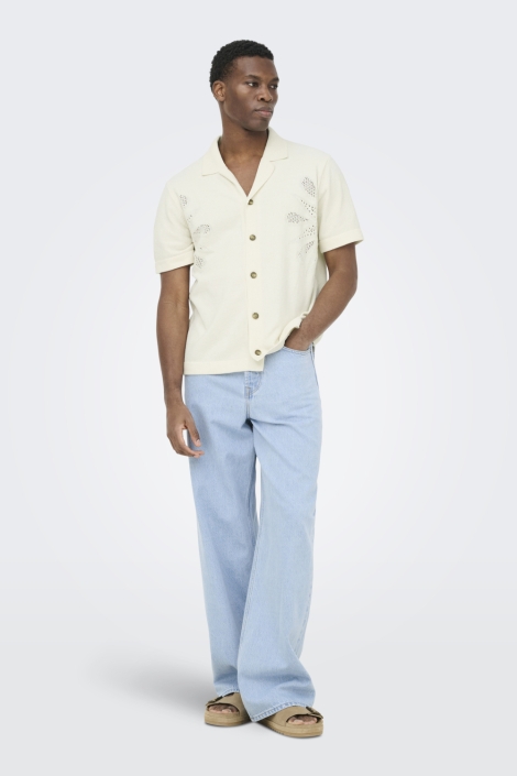 Only & Sons witte heren overhemd | Model