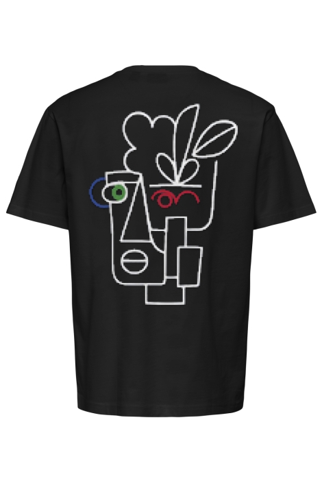 Only & Sons zwarte heren t-shirt | Achteraanzicht