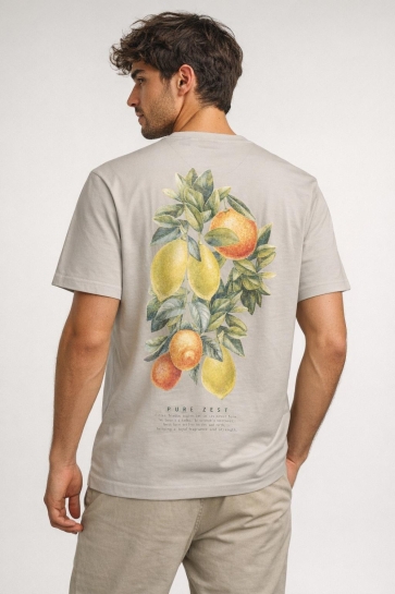 Only & Sons onsfred life rlx ss print tee noos Beige