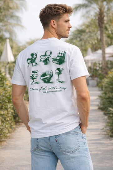 Only & Sons onsfred life rlx ss print tee noos Wit