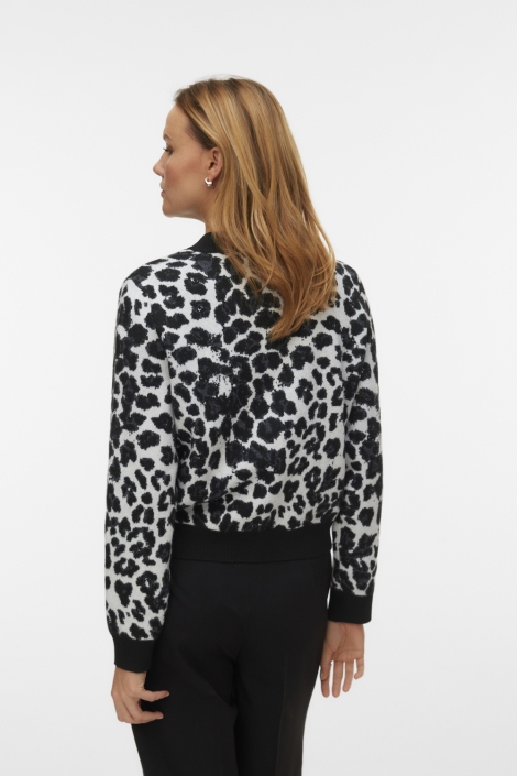 Vero Moda zwarte dames vest | Model achteraanzicht