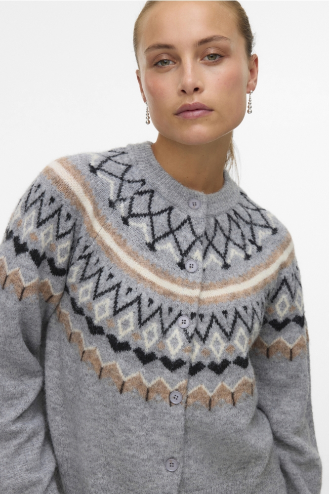 Vero Moda grijze dames vest | Close up