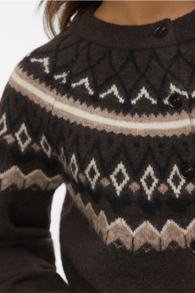 Vero Moda bruine dames vest | Close up