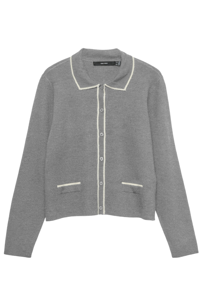 Vero Moda grijze dames vest | Vooraanzicht