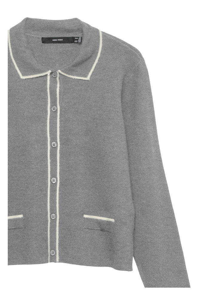 Vero Moda grijze dames vest | Close up