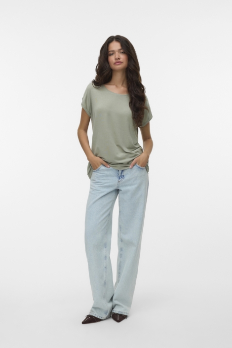Vero Moda groene dames t-shirt | Model