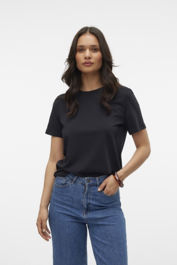 Vero Moda vmpaulina ss t-shirt jrs noos Zwart