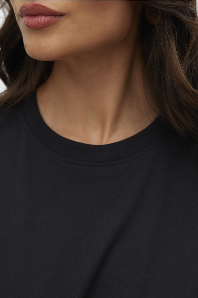 Vero Moda zwarte dames t-shirt | Close up