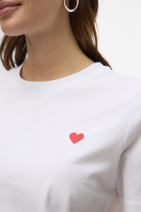 Vero Moda witte dames t-shirt | Close up