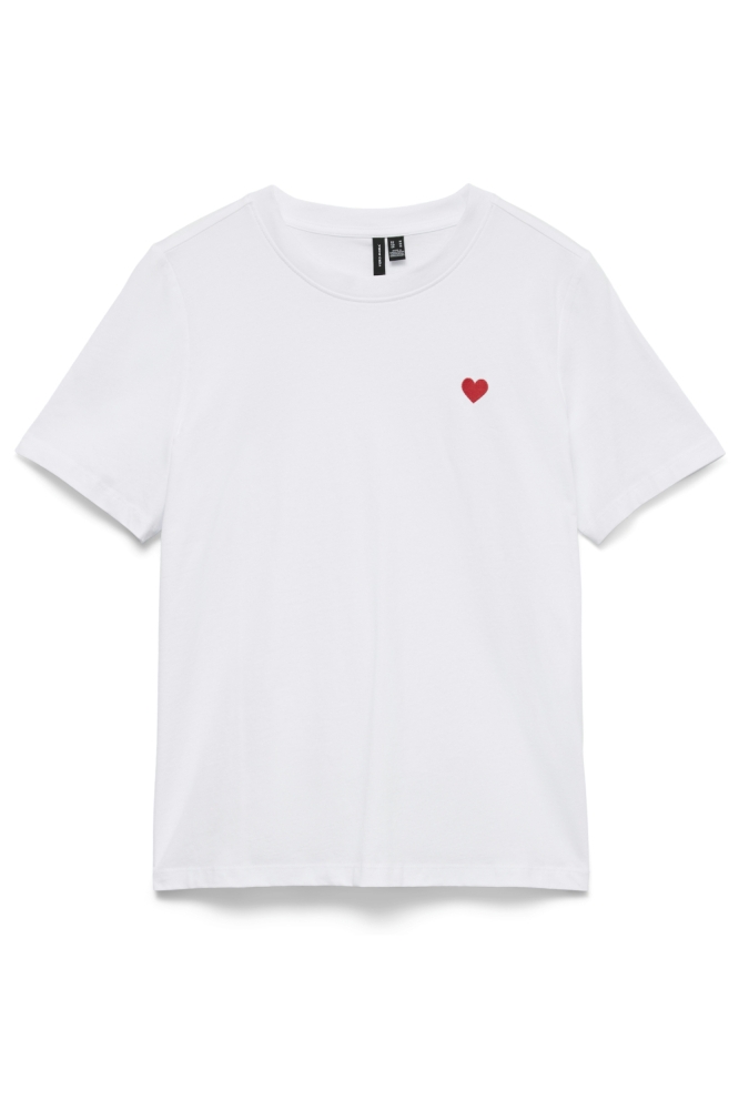 Vero Moda witte dames t-shirt | Vooraanzicht