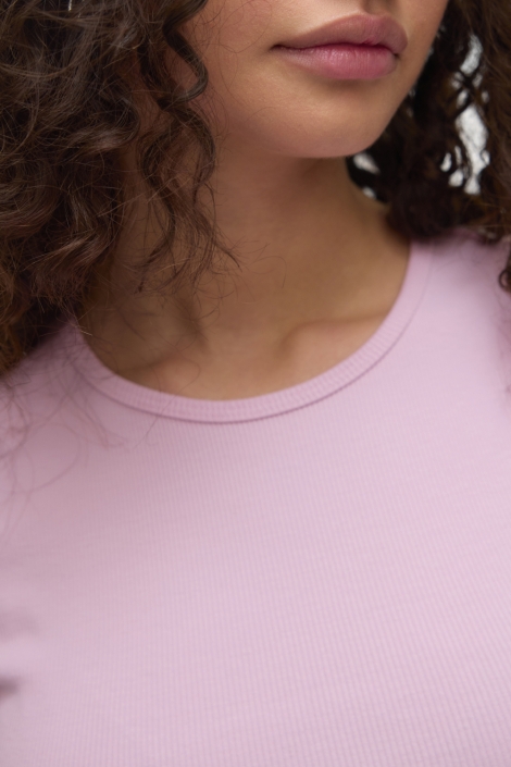 Vero Moda roze dames t-shirt | Close up