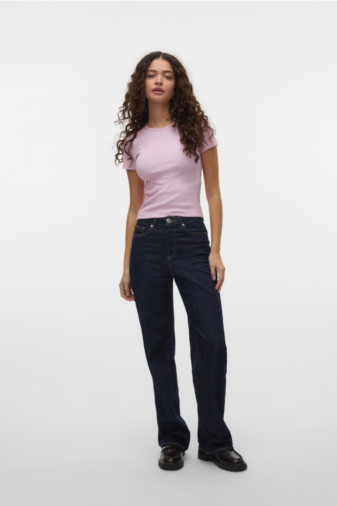 Vero Moda roze dames t-shirt | Model