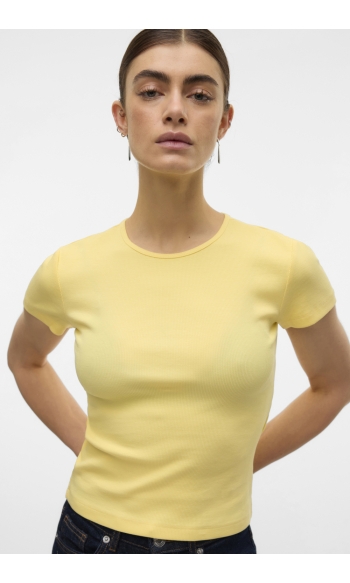 VMCHLOE SS SHORT TOP JRS NOOS 10306894 Lemon Merigue