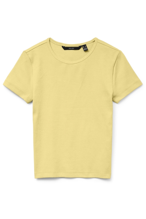 Vero Moda gele dames t-shirt | Vooraanzicht