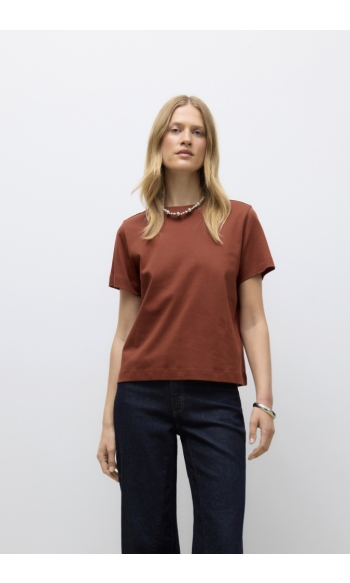 AWNAIMA SS O-NECK T-SHIRT NOOS 10294544 Brandy Brown