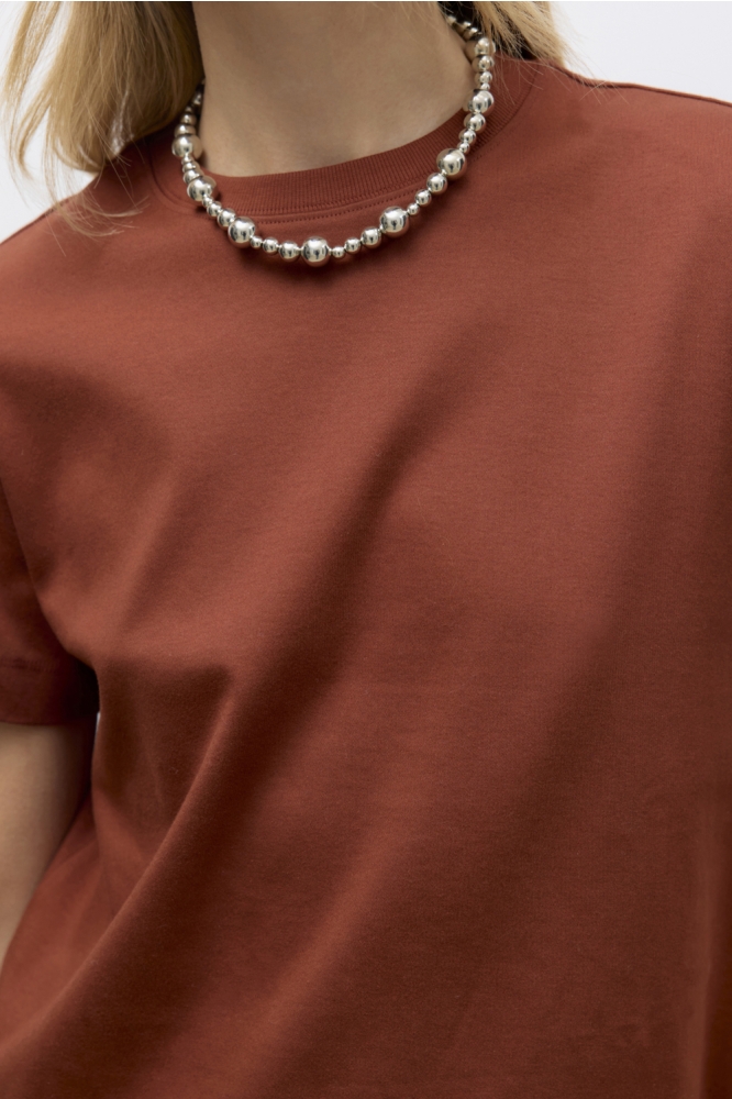 Vero Moda bruine dames t-shirt | Close up