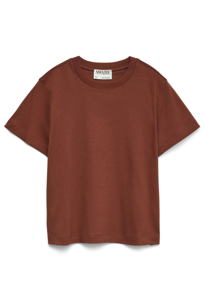 Vero Moda bruine dames t-shirt | Vooraanzicht