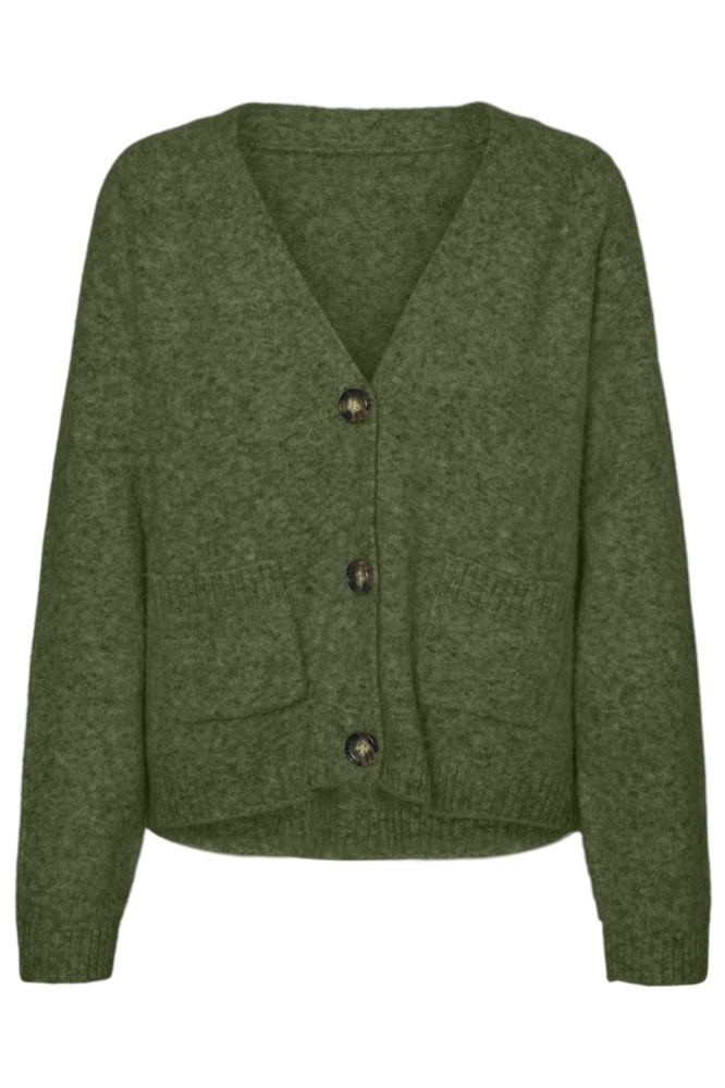 Vero Moda groene dames vest | Vooraanzicht