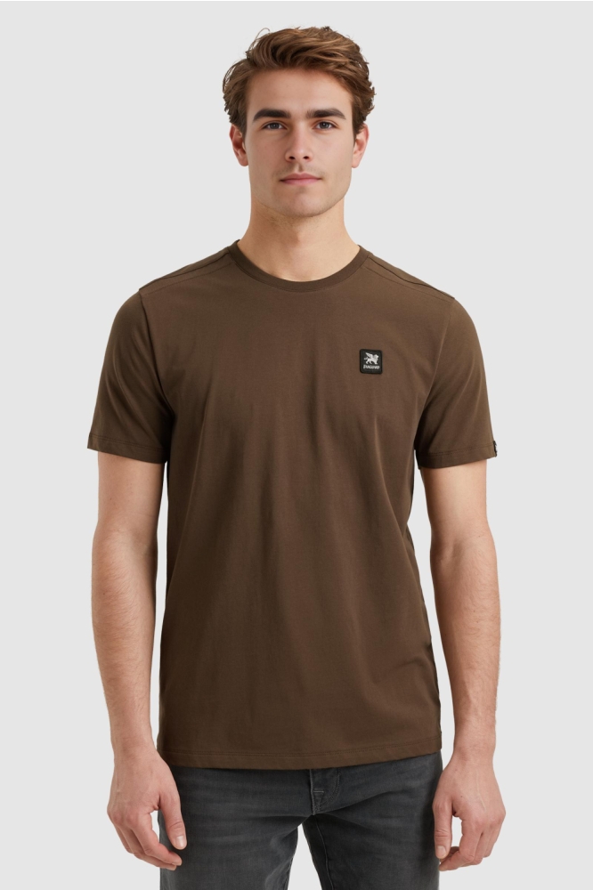 Vanguard bruine heren t-shirt | Model vooraanzicht