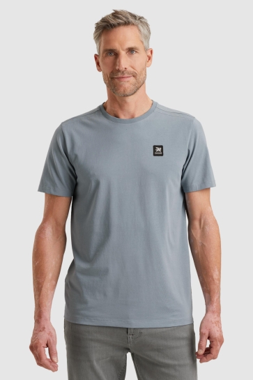 Vanguard short sleeve r-neck cotton elastan Blauw