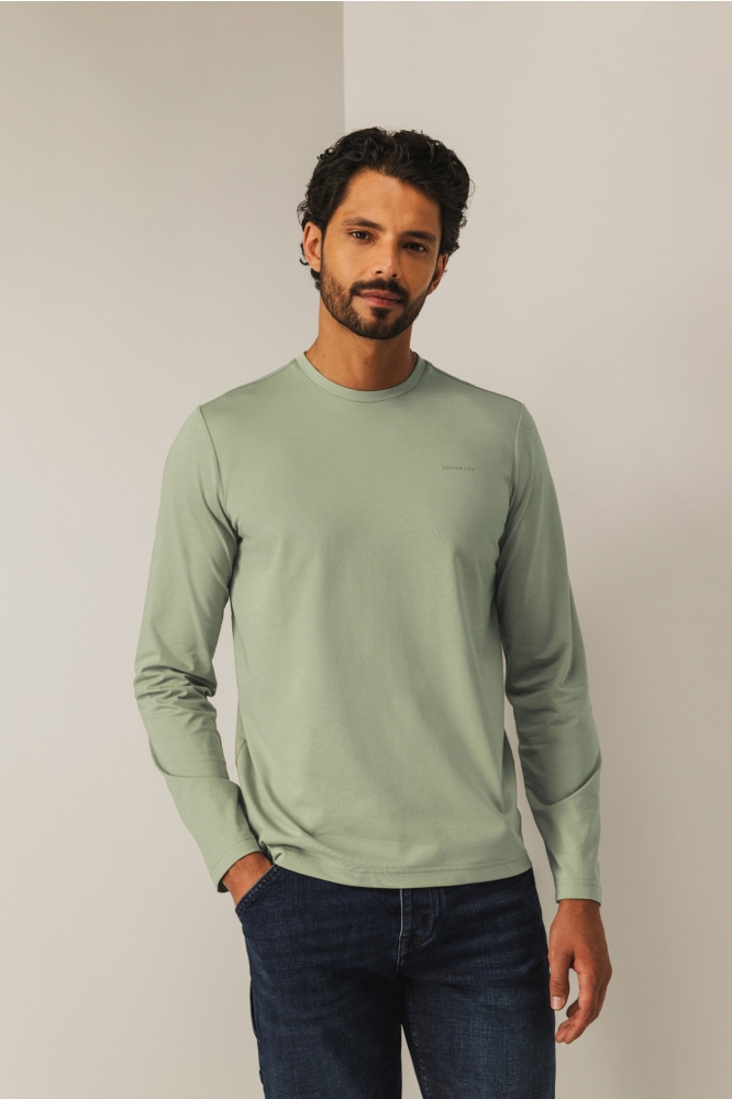 State of Art groene heren t-shirt | Model vooraanzicht