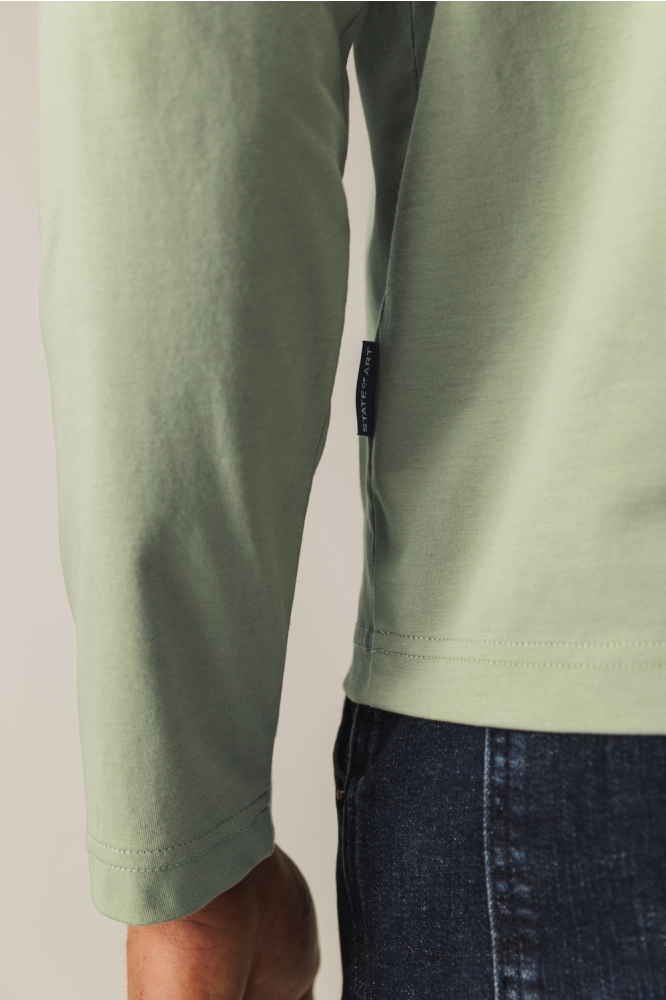 State of Art groene heren t-shirt | Close up