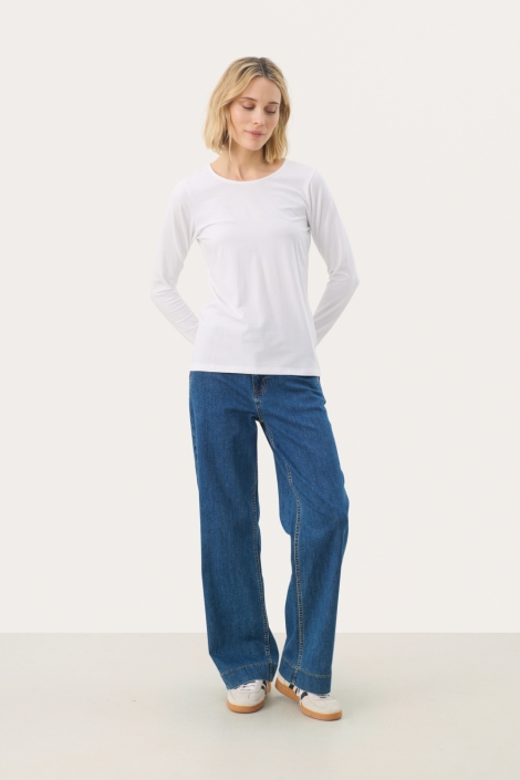 Part Two witte dames t-shirt | Model