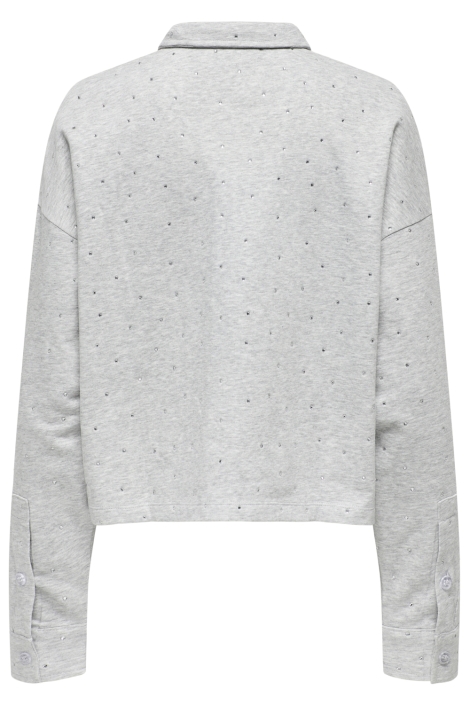 Only grijze dames vest | Achteraanzicht