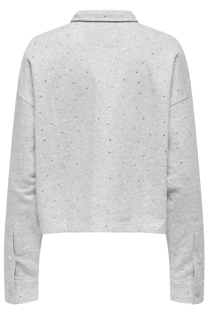 Only grijze dames vest | Achteraanzicht