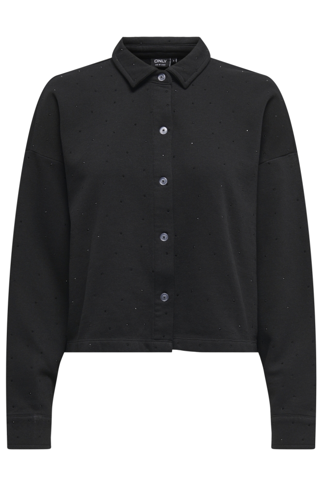 Only zwarte dames vest | Vooraanzicht