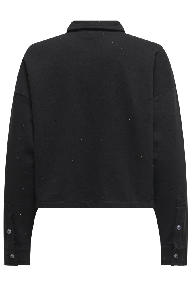 Only zwarte dames vest | Achteraanzicht