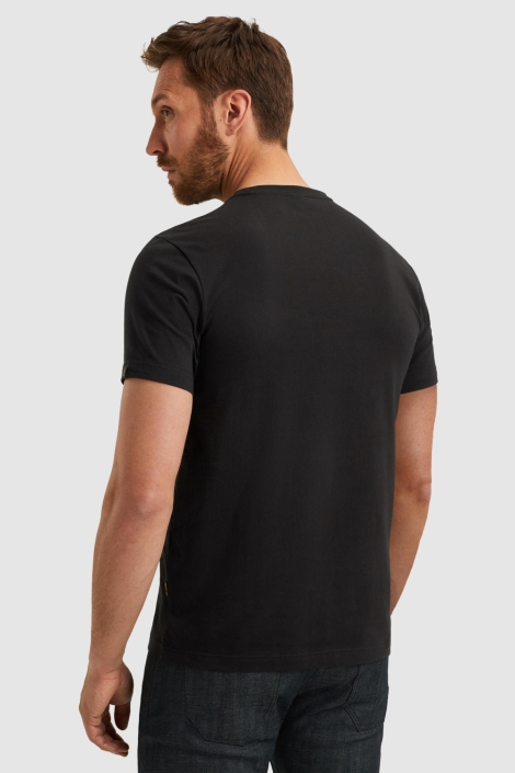 PME legend zwarte heren t-shirt | Model achteraanzicht