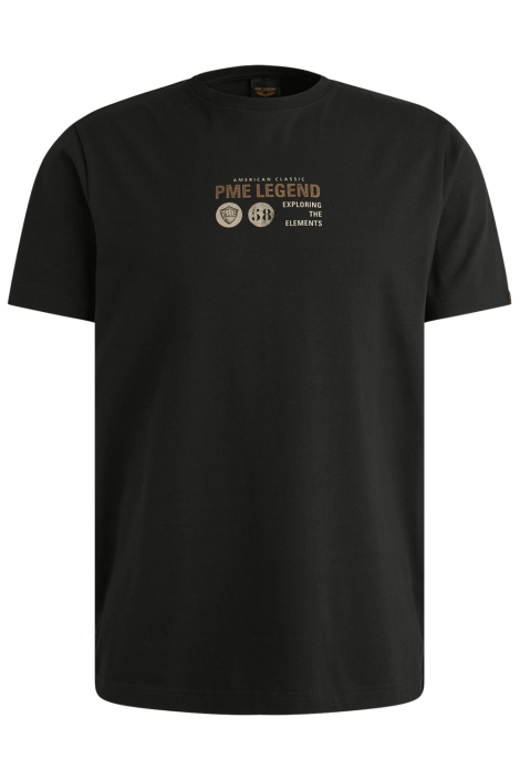 PME legend zwarte heren t-shirt | Vooraanzicht