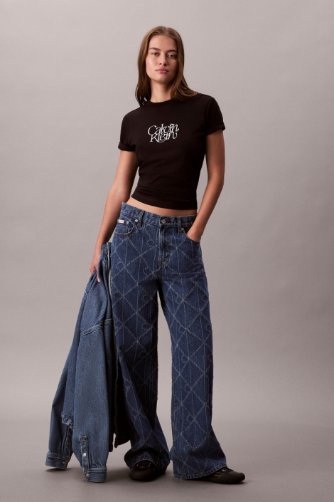 Calvin Klein zwarte dames t-shirt | Model