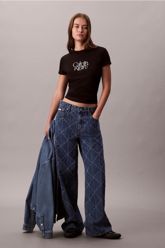 Calvin Klein zwarte dames t-shirt | Model