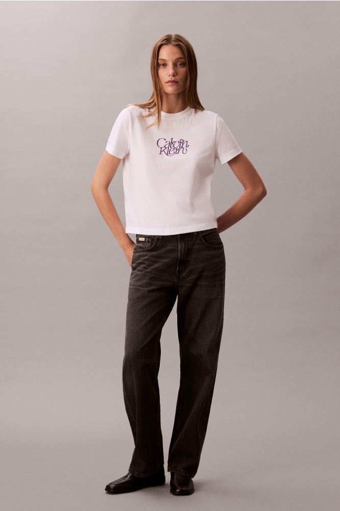 Calvin Klein witte dames t-shirt | Model
