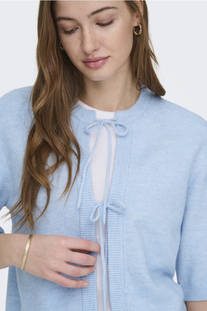 Only blauwe dames vest | Close up