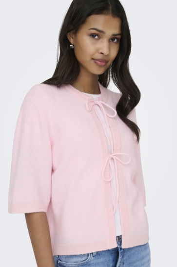 Only Vest ONLSIMONI 2/4 BOW CARDIGAN KNT NOOS 15368990 POTPOURRI