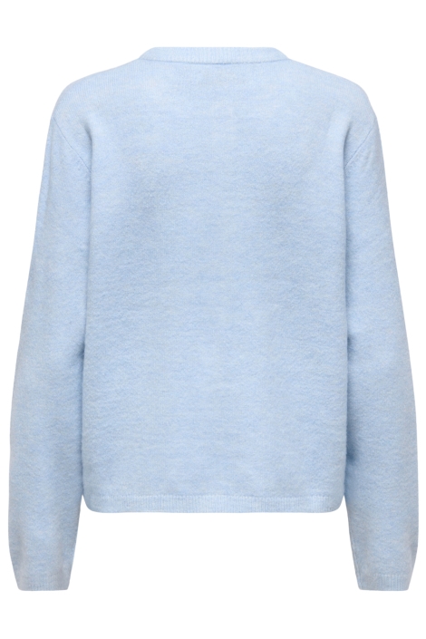 Only blauwe dames vest | Achteraanzicht