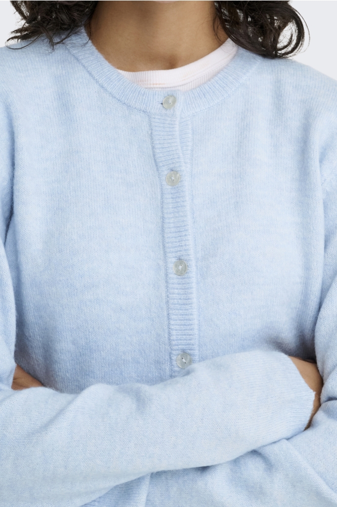 Only blauwe dames vest | Kleurstaal